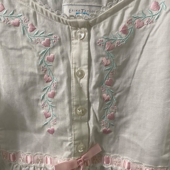 Erica Taylor Intimates 100% cotton Sleeveless Sleep Gown size L - Picture 6 of 7